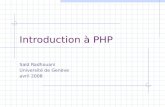 Introduction à PHP