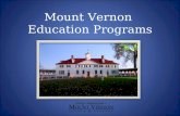Mount Vernon Education Programs