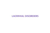 Lacrimal disorders