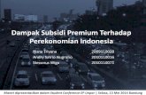 Dampak Subsidi BBM Premium terhadap Perekonomian Indonesia