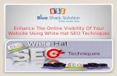Enhance the online visibility of your website using white hat seo techniques