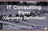 IT Consulting Firm  (Glossary Definition) (Slides)