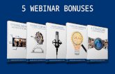 Webinar bonuses