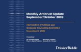 Drinker Biddle ABA Antitrust Section Corporate Counseling September October Update
