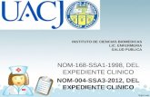 NOM-004-SSA3-2012 Expediente clinico