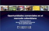 Oportunidades comerciales en el mercado colombiano