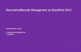 Documents/Records Management sa SharePoint 2013