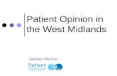 Patient Opinion coming to the West Midlands: introduction