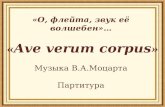 В.А.Моцарт Ave verum corpus