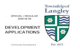 Development Applications 2008 06 09
