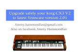 Upgrade safely your korg cx3 v2
