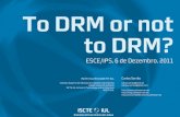 To DRM or not to DRM?