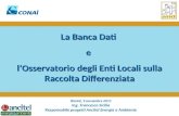 Banca Dati Osservatorio Enti Locali Raccolte differenziate