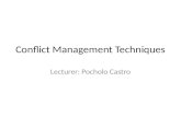 Conflict management techniques