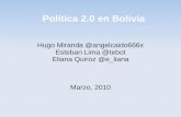Politica 2.0 en Bolivia