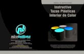 Instructivo tazas plásticas interior de color para Sublimación
