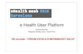 eHealth User Platform. Xavier Borras