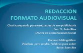 Redacción para Formato Audiovisual