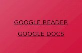 Google reader y google docs