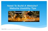 ✔ Web Usability Tips | Need To Build A Website?