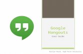 Google Hangouts User Guide