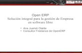 Presentación openerp opensourceworldconference Ana Juaristi