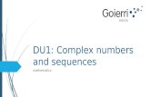 Du1 complex numbers and sequences