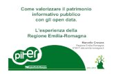 Come valorizzare il patrimonio informativo pubblico - L'esperienza della Regione Emilia-Romagna