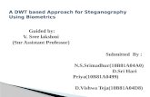 DWT based approach for steganography using biometrics