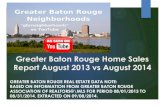 Greater Baton Rouge Home Sales Report August 2013 vs August 2014