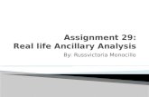 Assignment 29 real life ancillary