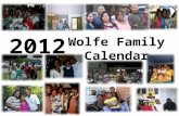 Wolfe family calendar