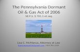 Dormant oil and gas act
