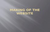 Making of the website