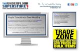 Underfloor Heating  - Single Zone Underfloor Heating Kits