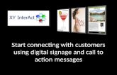 Connect with customers with digital signage & call to action tags