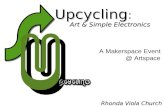 Upcycling art n simple electronics makerspace event week2