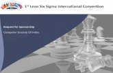 Lean Six Sigma International Convention Sponsorship
