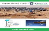LESOTEK Solar Water Pump Catalogue v13