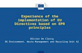 EaP GREEN: Experience of the implementation of EU Directives based on EPR principles
