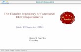 The Eurorec repository of Functional EHR Requirements - Gerard Freriks
