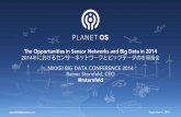 Opportunities in Sensor Networks and Big Data in 2014 (for NIKKEI Big Data Conference 2014, Tokyo, Japan)
