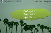Palmyra Tappers Speak