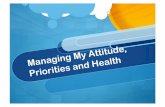 Lesson 2 - Managing my attitude, health and priorities