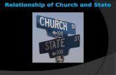 Relationship of church and state