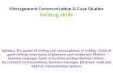Writing skills of managerial communication