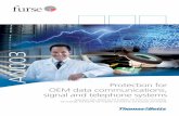 Protection for OEM data communications, signal and telephone systems