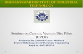Seminar on ceramic vacuum disc filter(CVDF)