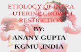Aetiology and classification of IUGR by- ANANY GUPTA (KGMU)