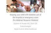 Keeping your child with diabetes out of the hospital prewebinar material